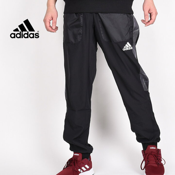 楽天市場 アディダス Adidas メンズ パンツ スポーツ カジュアル ジム 長ズボン 運動 M D2m Season ウーブンパンツ Hd4340 黒 Ivy Casual