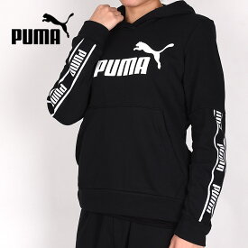 プーマ puma レディース スウェット パーカー プルオーバー トレーナー スポーツウェア 女性 AMPLIFIED フーディ 581064 01 黒