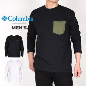 【ポイント10倍中！】コロンビア columbia メンズ Tシャツ 長袖 カジュアル トップス UVカット ヤングストリートロングスリーブクルー XE8889 010 012 100 黒 白