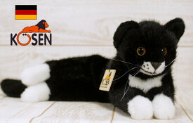 ケーセン ぬいぐるみ kosen ネコの 寝そべり猫(黒） 41cm ネコ・猫・ねこの ねこ ネコ 猫 リアル 動物