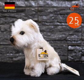 ケーセン ぬいぐるみ Kosen ウエストハイランドテリア 座り 25cm 【 犬 いぬ ウエスティ リアル ペット 動物 】