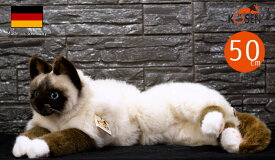 ケーセン ぬいぐるみ kosen ねそべり猫 バーマン 50cm Sina Birman Cat ねこ ネコ 猫 リアル 動物