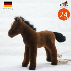 ケーセン ぬいぐるみ kosen 子馬 茶 24cm Brown Riding Horse Foal リアル 動物 子供 女の子 男の子