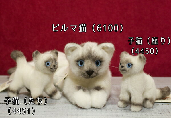 楽天市場 ケーセン ぬいぐるみ Kosen ビルマ猫 バーマン 子猫 立ち 14cm Birman Kitten Standing ねこ ねこ ネコ 猫 リアル 動物 テディベア専門店 アイビールーム