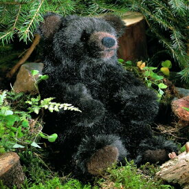 ケーセン ぬいぐるみ kosen ソフトモカベア（ミニ） 26cm “Bummi” Black Bear クマ くま テディベア リアル 動物