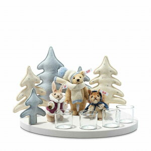 V^Ct EB^[_[hZbg efBxA steiff Winter Wonderland Diorama Set ean007163 12 & 9 & 8 cm E