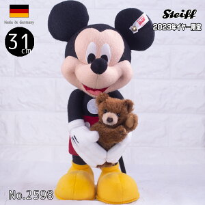 ディズニー100周年記念 シュタイフ テディベア D100 ミッキー マウスwith ミニテディ ean 355943 31cm 世界限定