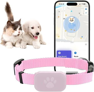 【新商品★】 ペット用GPS 首輪対応 猫用トラッカー 犬用トラッカー GPS首輪トラッカー ペット用位置追跡デバイス 猫・犬用 小型猫用GPS ペット用トラッカー 月額料金なし Apple Findと互換性の