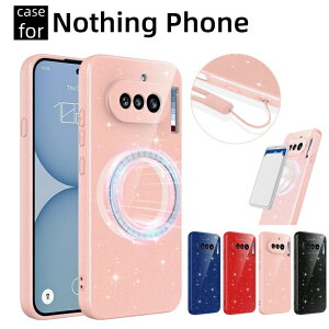 Nothing Phone (3a) Lite �P�[�X �V���R�� Phone 3A Pro �J�o�[ �J��������ی� �X�g���b�v�t�� �i�b�V���O Phone 3 �w�ʃP�[�X �y�� ���^ �P�[�X �\�t�g �_�炩�� �y�� �V���v�� MagSafe �ی�P�[�X �_�� �i