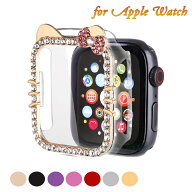 Apple Watch S11 42mm ケース 46mm ケース キラキラ ラインストーン ネコ柄 猫 可愛い Apple Watch S10 4…
