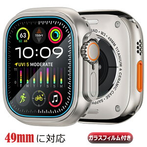 Apple Watch Ultra3 �P�[�X �K���X�t�B�����t�� �A�b�v���E�H�b�`�E���g�� 49mm �������� apple watch ultra �A�b�v���E�H�b�` �E���g�� �ی�J�o�[ iWatch 49mm �Ռ��z�� �A�E�g�h�A �X�|�[�c Apple Watch Ultra3