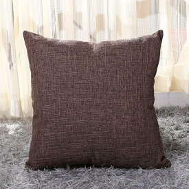 クッションカバー 40x40cm 北欧 2枚セット おしゃれ 可愛い リネン 亜麻 無地 シンプル ファス