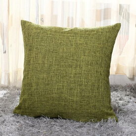 クッションカバー 45x45cm 北欧 2枚セット おしゃれ 可愛い リネン 亜麻 無地 シンプル ファス