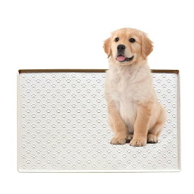 犬 トイレトレー シリコン ワイド トイレトレー ワイド 【可愛い肉球柄 &】エッジ加工で漏れ