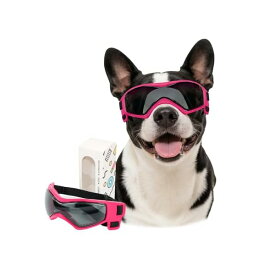 ドッグゴーグル 小型犬用, 犬用サングラス UVカット 風除け 小型犬用 アウトドア, 中
