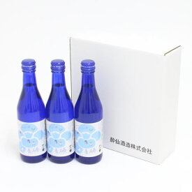 川崎フロンターレ×酔仙 微発泡清酒 青椿(あおつばき) 250ml×3本セット（箱入り）　コラボ商品 サッカー Jリーグ お中元 お歳暮 贈り物 プレゼント 誕生日 お祝 内祝 父の日 母の日 日本酒 岩手の酒