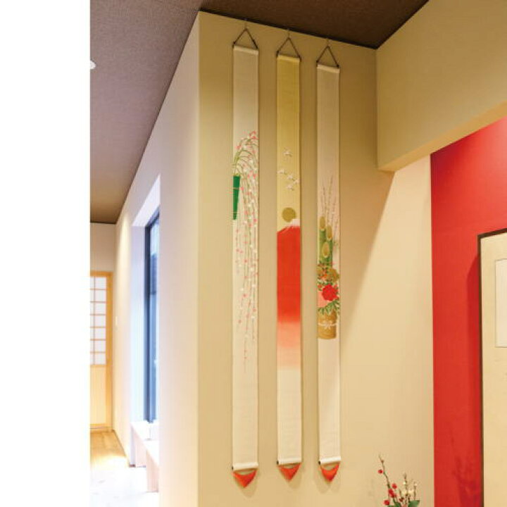 楽天市場】【京都洛柿庵】細タペストリー「もち花飾り 」10cm×170cm 