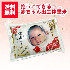 【令和2年新米】【出産内祝い】【お米】【赤ちゃん米】【送料無料】抱っこできる 出生体重米 京都府産コシヒカリ 内祝い/出産内祝い お米/内祝い 米/体重米/出生体重米/名入れ/出生体重/お返し/誕生/名入れギフト/1g 1円/お米