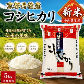 【新米入荷】贈答米　出荷日精米　令和8年京都府産　コシヒカリ　こしひかり　5kg　10kg
