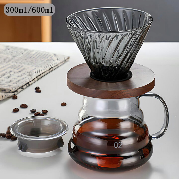 楽天市場】IwaiLoft コーヒーサーバー 300ml/600ml ガラスサーバー V60 