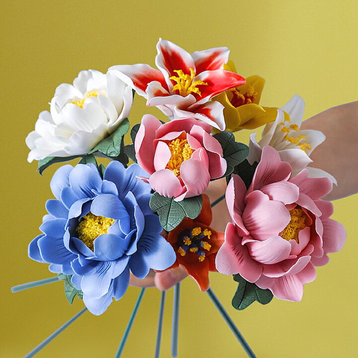 楽天市場】100年枯れない磁器のお花 花 置物 陶磁器 花のオブジェ 