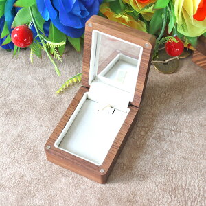 ジュエリー収納ケース アクセサリーケース コレクションケース ネックレス 指輪ケース リングケース 木製 透明な蓋 イヤリング 収納 イヤリングケース 小さい おしゃれ 婚約指輪入れ 持ち