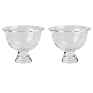 IwaiLoft 美しい ゴブレット おしゃれ 50ml グラス 小鉢 ガラス 小さめ デザート・アミューズカップ 盃 酒杯 足つき ミニボール 豆鉢 デザート鉢 冷茶グラス ティーグラスワイングラス ブランデ