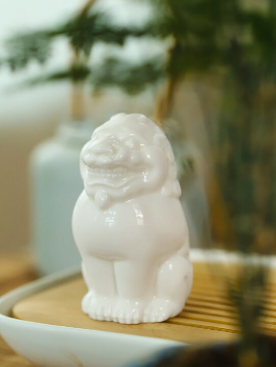 楽天市場】【1匹のみ】IwaiLoft 獅子の置物 白獅子 白盛 陶磁器 家の 