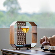 清境Craft インテリア竹茶棚 『2段・3段』 茶杯 飾り棚 茶道具 花器 収納ラック 工芸品 香炉台 木製 小棚…