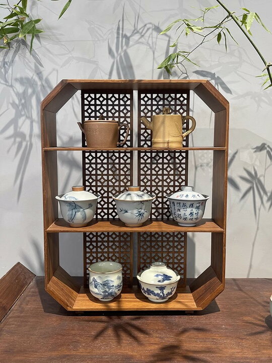 楽天市場】清境Craft インテリア竹茶棚 『2段・3段』 茶杯 飾り棚 