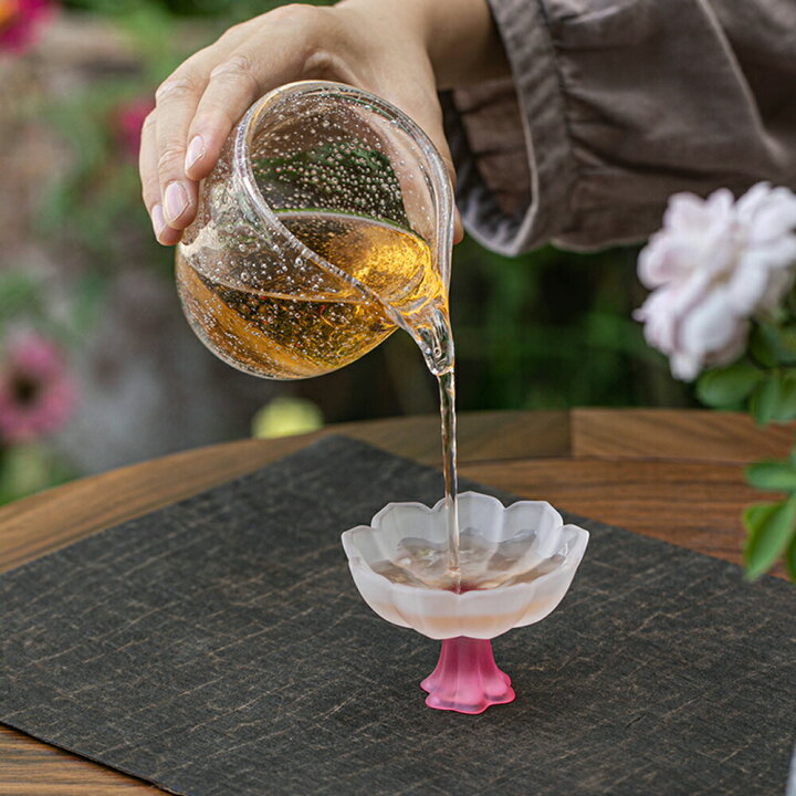 楽天市場】花型 瑠璃 グラス 小皿 馬上杯型 小鉢 高台小鉢 ハス 珍味 