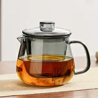 なつめ・直火可 耐熱ガラス ティーポット ガラス ガラスポット ガラス急須 透明 グレー 小サイズ 450ml 6…