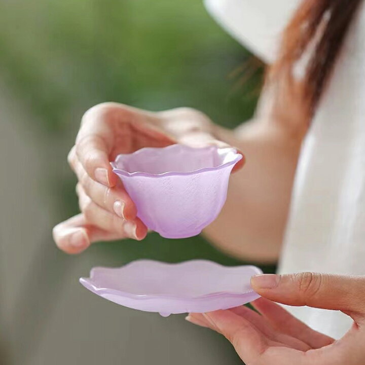 楽天市場】2点以上送無！夢のグラス ガラス 花形 25ml ガラスコップ 