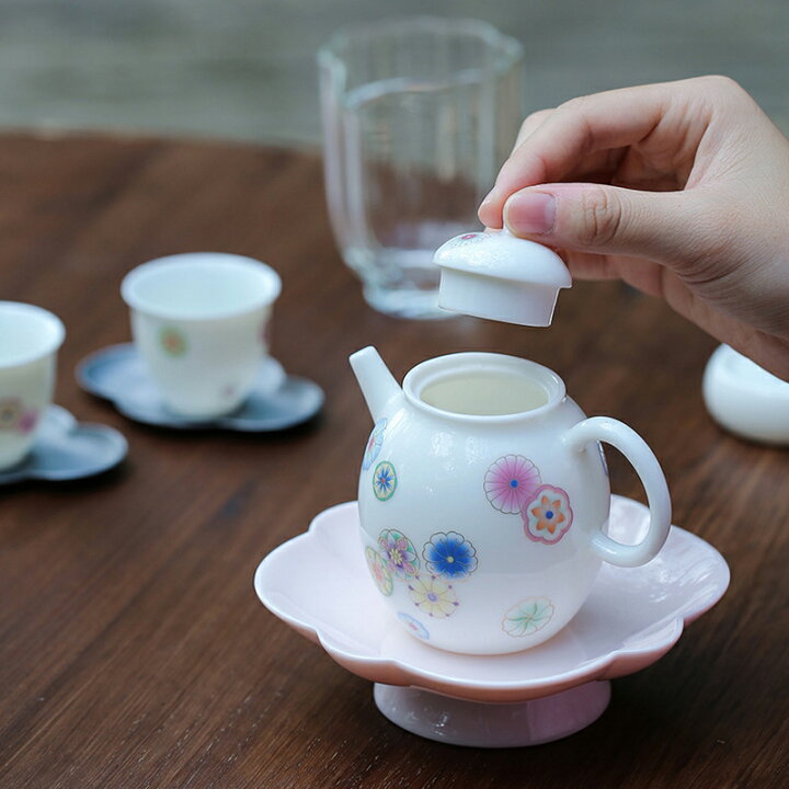 楽天市場】IwaiLoft 「春暖花開」美しい手毬 170ml 急須 ティーポット 