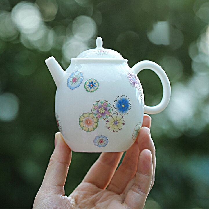 楽天市場】IwaiLoft 「春暖花開」美しい手毬 170ml 急須 ティーポット 