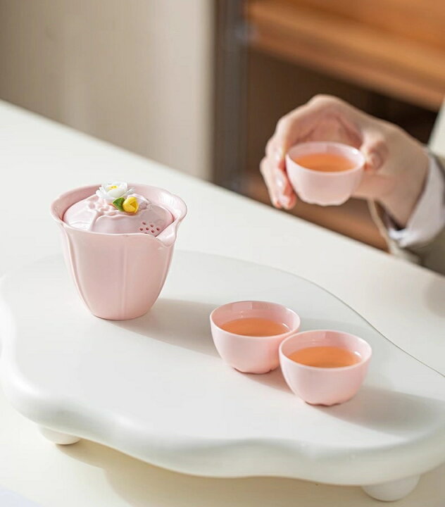 HOUSE OF ROSE中国茶器セット 急須と茶碗2個中国茶器セット 陶器 急須 