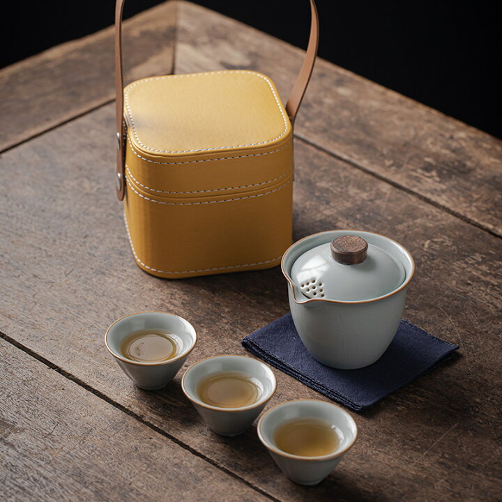 楽天市場】雨過天青 陶磁器 汝窯 青磁 宝瓶 茶器セット 茶杯 湯飲み 盃 