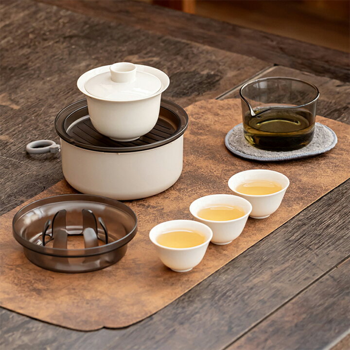 楽天市場】十五夜月 煎茶 茶器セット 白磁 小 宝瓶 急須 湯呑 片口 3客 