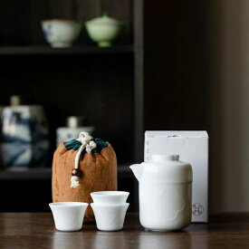 如意 煎茶 茶器セット 青白磁 小 宝瓶 急須 湯呑 片口 3客セット 紅茶ポット お茶ポット 巾着付 煎茶器 茶器 煎茶 茶碗 蓋碗 公道杯 酒器セット 中国茶器 旅持ち 携帯バッグ 携帯用バッグ アウトドア 旅 ティーセット 台湾茶 ウーロン茶 紅茶 茶器 IwaiLoft