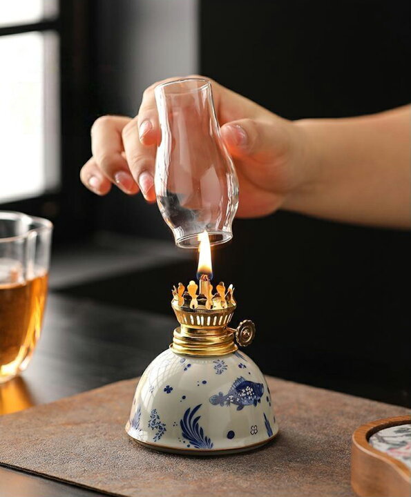 楽天市場】卓上 石油ランプ 洋灯 ようとう ランプ lamp 油灯 オイル 