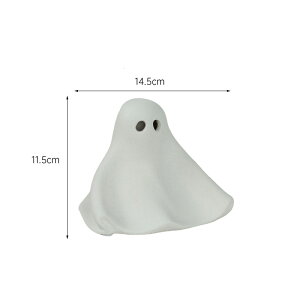 IwaiLoft 幽霊 置物 手作り 置き物 ハンドメイド 2026 ハロウィン ゆうれい 陶器 焼き物 癒しかわいい おしゃれ シンプル 陶磁器 縁起物 工芸品 かざり halloween 装飾 飾りギフト インテリア 雑貨