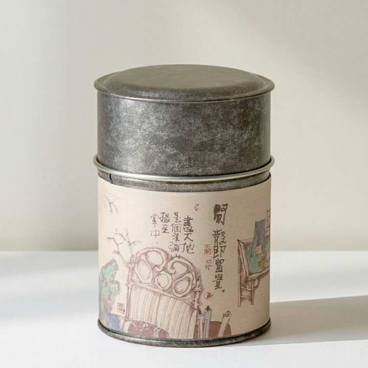 楽天市場】【錫メッキ鋼板】丸型 茶缶 茶筒 茶入 ブリキ缶 ティー 