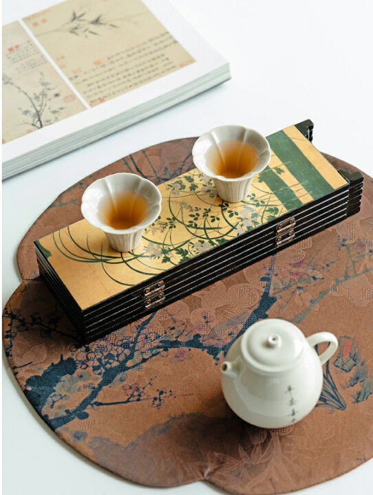 楽天市場】Tea Art ミニ屏風 名画 屏風 6連 六曲 小さい 卓上 障子 
