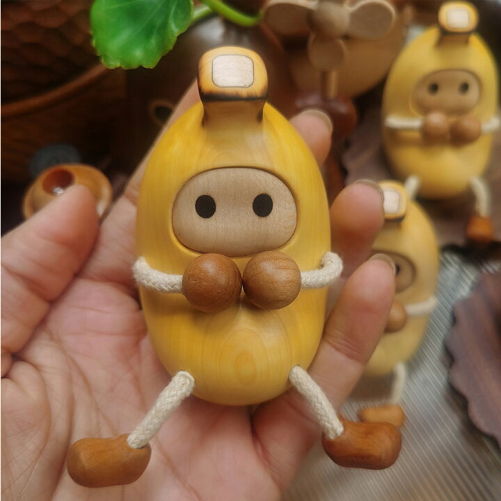 楽天市場】【ななちゃん】おもしろ バナナ 木のおもちゃ かわいい 