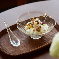 IwaiLoft 花形 ガラスボウル 茶匙付き 耐熱ガラス 鉢 小鉢 300ml そうめん取り鉢 そうめん 器 サラダボウ…