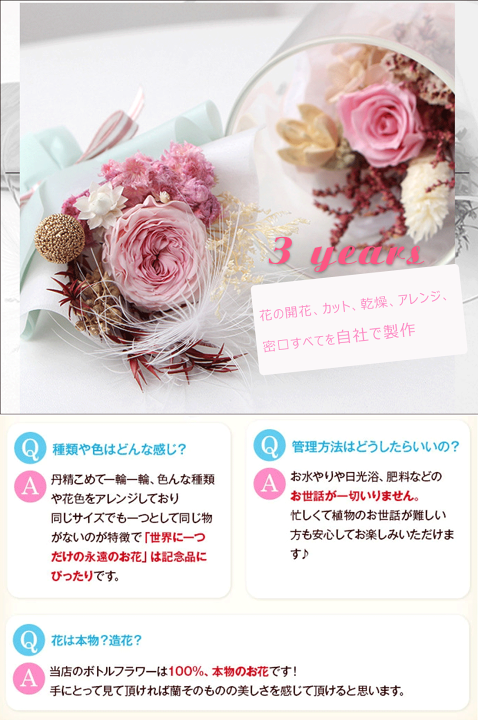 楽天市場】IwaiLoft 花束 プリザーブドフラワー ギフト バラ