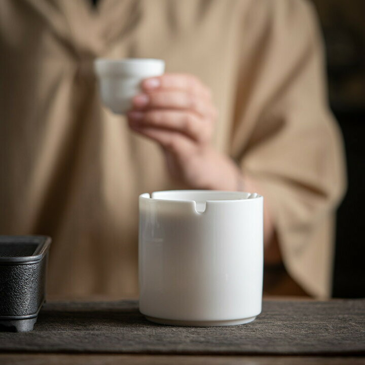 楽天市場】【一つで3役・多機能】白磁 灰皿 磁器 おしゃれ 防臭  