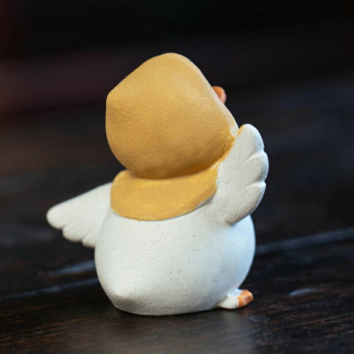 楽天市場】IwaiLoft かわいい鴨さん かも 置物 陶器 茶寵 手作り 