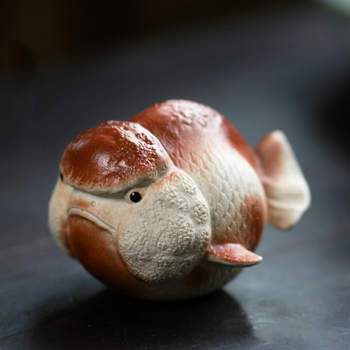楽天市場】IwaiLoft 金魚の置物 宜興紫砂 陶器 茶寵 手作り オブジェ 