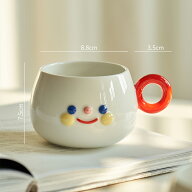 【ころんと愛らしい表情・410ml】スマイル マグカップ コーヒーカップ ティーカップ モーニングカップ コ…